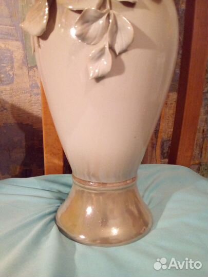 Ваза СССР в идеале.Ручна роспись,лепнина,советская
