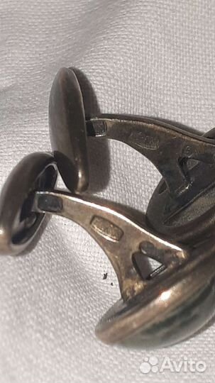 Запонки серебро СССР