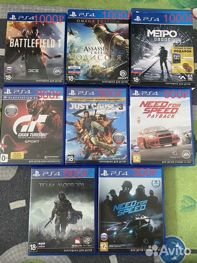 Игры для приставок ps4