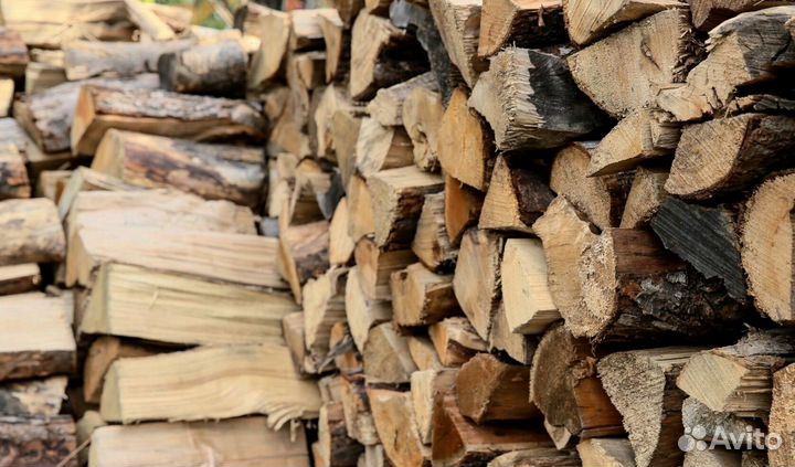 Дрова естественной влажности от 3м3