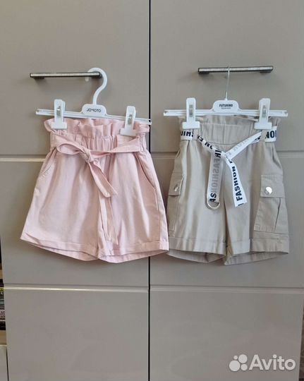Шорты пакетом для девочки р. 122