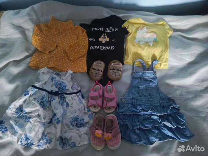 Вещи для девочки летние 74р