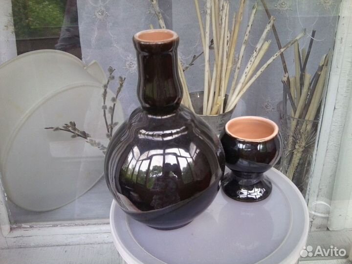 Графин керамический со стопкой