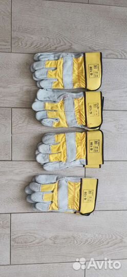 Перчатки тряпочные новые 4 пары