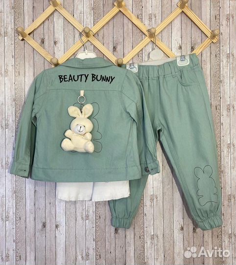 Джинсовый костюм для девочки