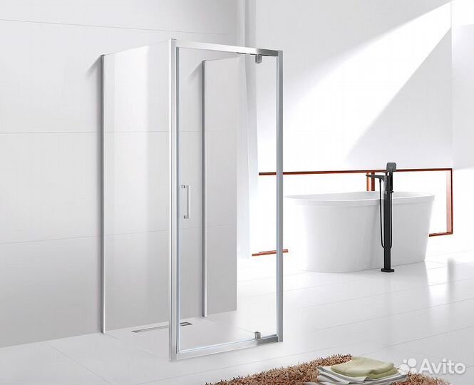 Душевой уголок Cezares Molveno 90x80 molveno-BA2-90/80-C-Cr-IV профиль Хром стекло прозрачное