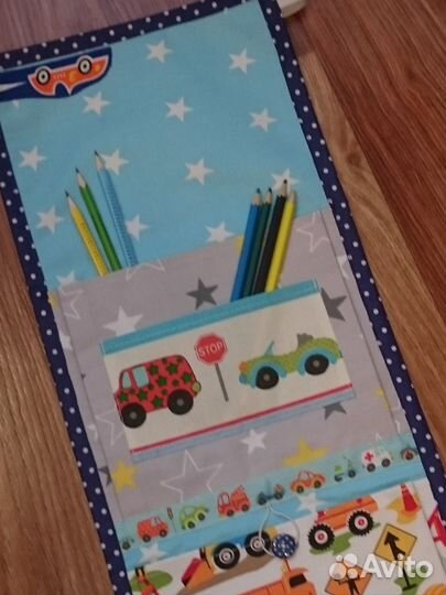 Кармашек в детский сад для мальчика Транспорт