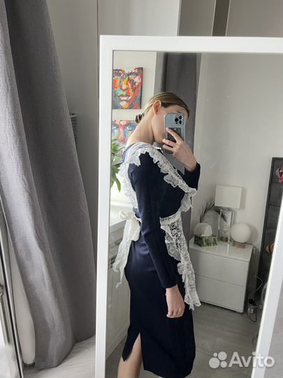 Белый школьный фартук