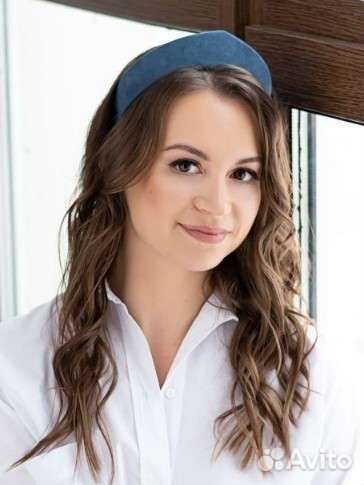 Ободок кокошник эко замша кожа