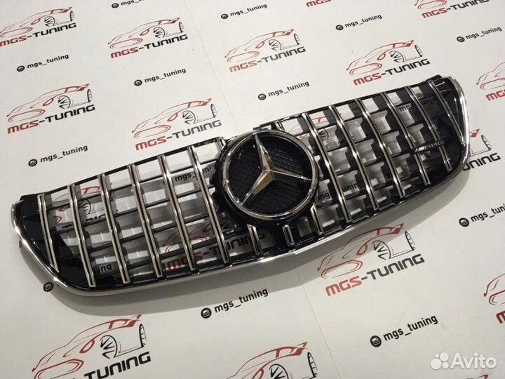Решетка Mercedes V-Class GT с шильдиком
