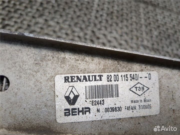 Радиатор интеркулера Renault Scenic, 2005