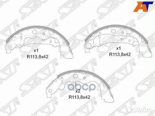 Колодки тормозные барабанные зад renault duster