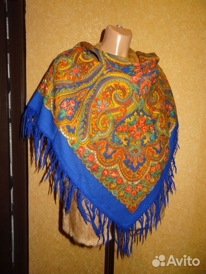 Павловопосадский платок шерсть
