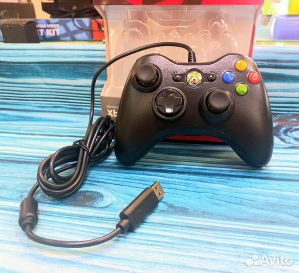 Проводной джостик xbox360