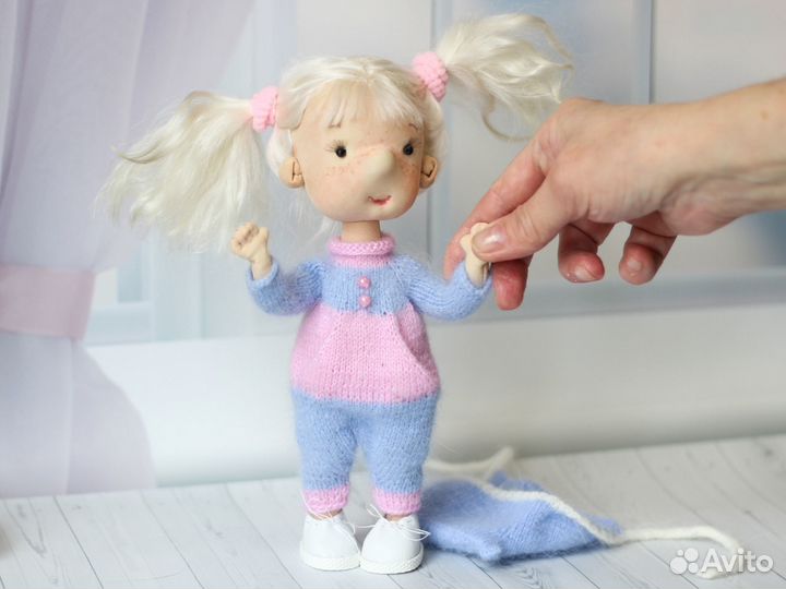 Кукла текстильная ручной работы Блондинка