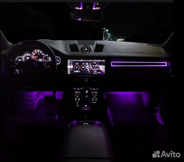 Подсветка на Porsche Cayenne 2018-2020