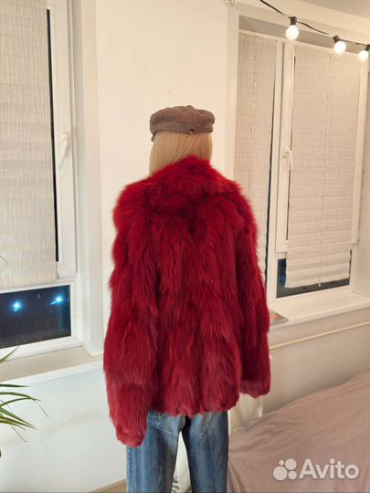 Винтажная шуба из песца