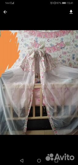 Балдахин для детской кроватки