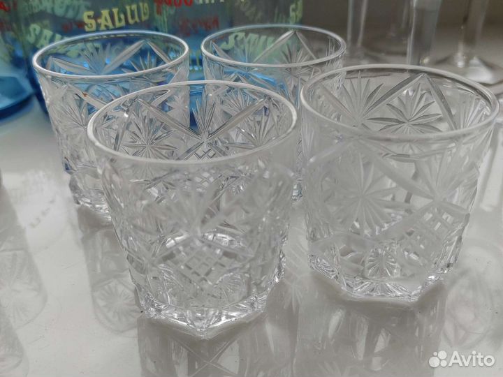Рюмки бокалы фужеры стопки хрусталь