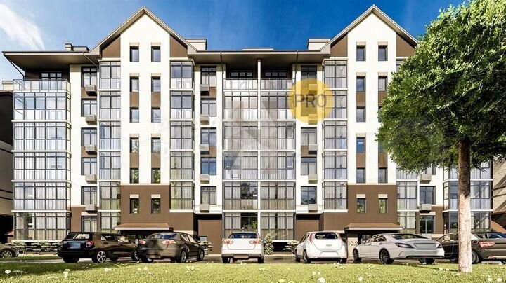 1-к. квартира, 44,6 м², 1/6 эт.