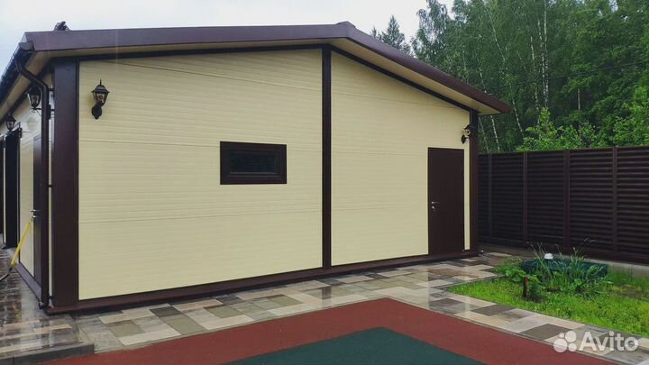 Гараж из сэндвич панелей