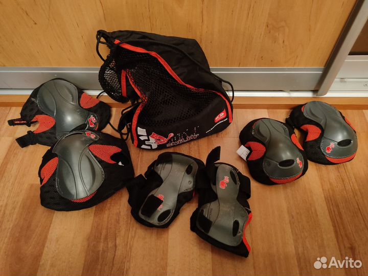 Ролики детские salomon красные 30-34