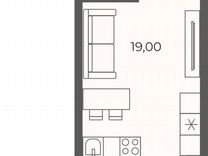 Квартира-студия, 24 м², 9/26 эт.