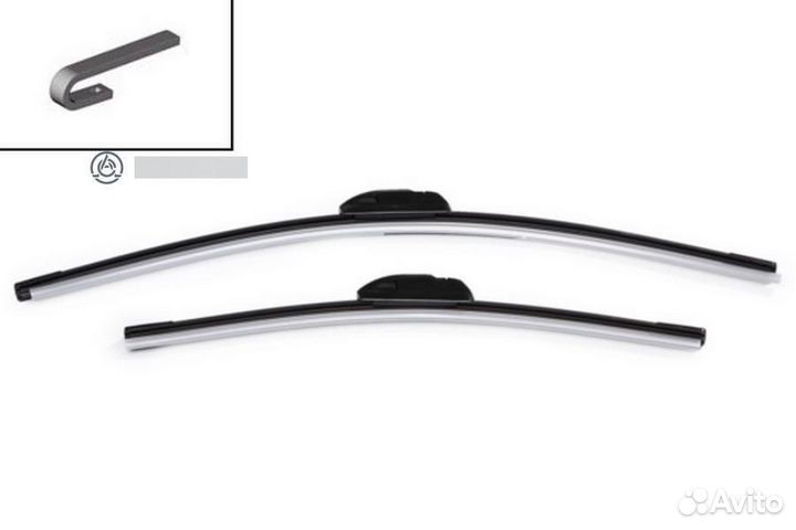 Stellox 201653SX щетки плоск. к-т 550/22'+400/16', крючок 9, бескаркасная\ Ford Fiesta/Fusion 01