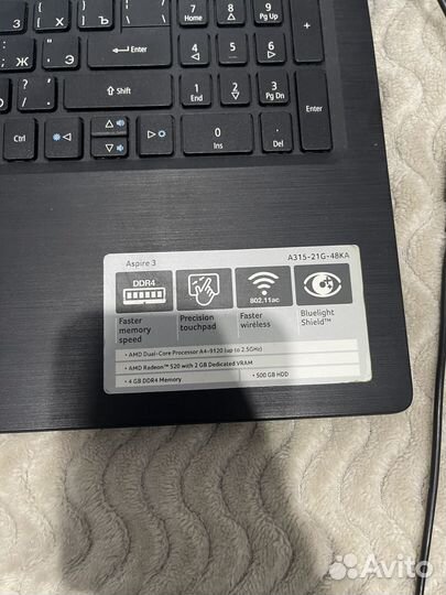 Acer aspire 3 A315-21G-48KA