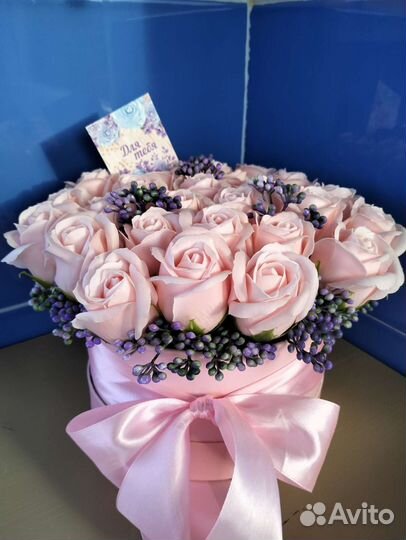 Букет из мыльных роз