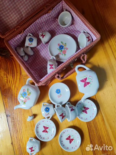 Набор детской посуды фарфор