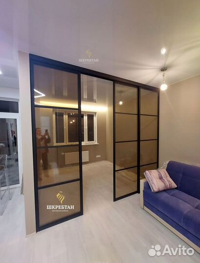 Межкомнатные перегородки из алюминия на заказ