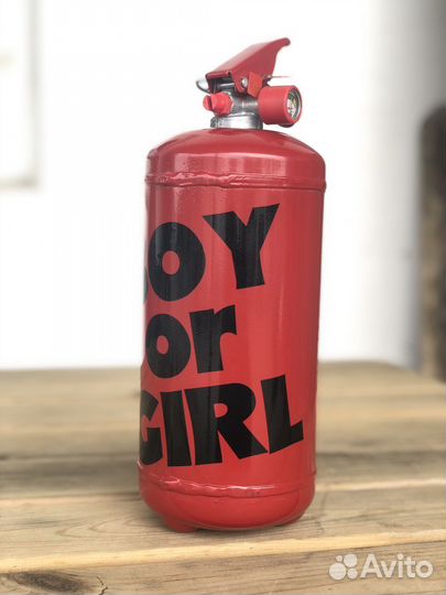 Гендер баллон, огнетушитеь для гендер пати