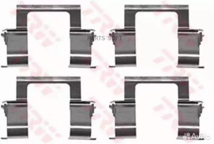 TRW PFK372 Комплект монтажный дискового тормоза пе