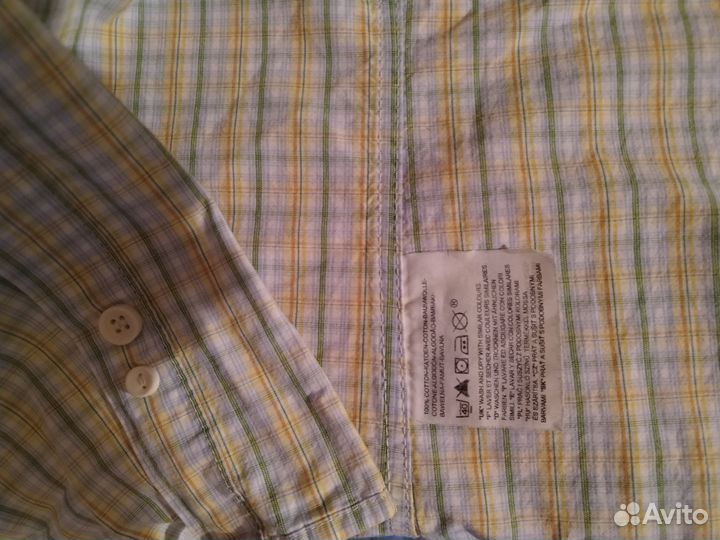 Рубашка мужская клетчатая Levis с коротким рукавом