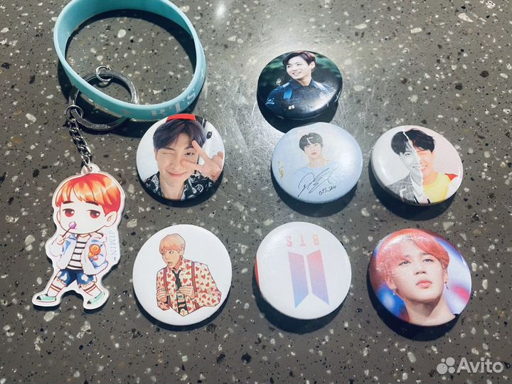 K-pop, BTS - значки, плакаты, магнит, браслет