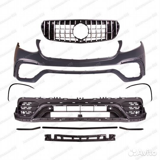 Бампер передний 63s AMG Mercedes GLC Coupe (C 253)