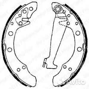 LS1625 Колодки тормозные барабанные