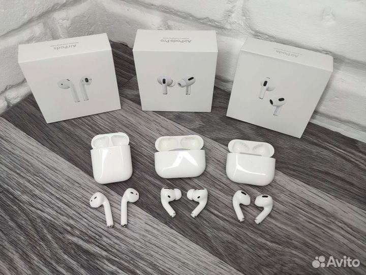 Наушники apple airpods 1:1 (все модели)