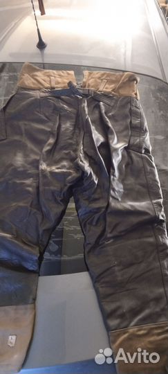 Брюки кожаные