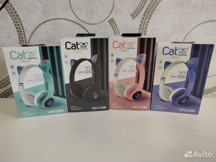 Детские наушники с ушками. Новые