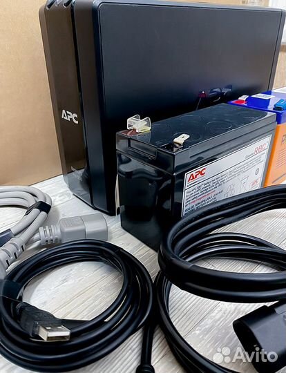 APC Back-UPS Pro 550 + нов АКБ delta +провода,usb