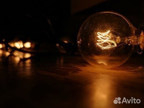 Уличная ретро гирлянда с лампочками 15 m