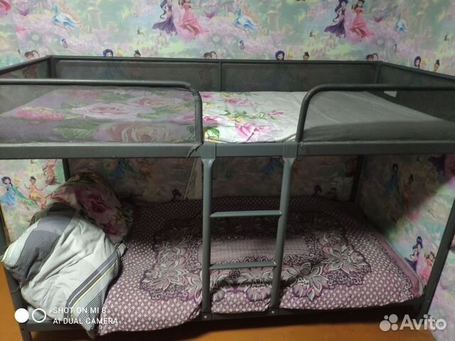 Двухъярусная кровать IKEA металлическая купить в Омске | Товары для ...