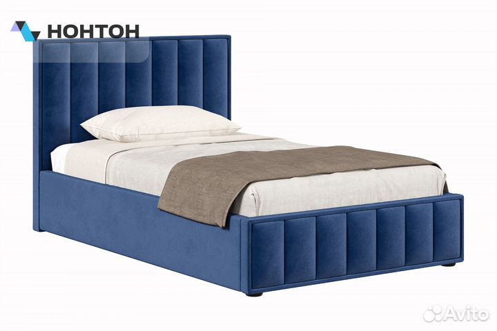 Кровать Анкона с подъемным механизмом велюр темно