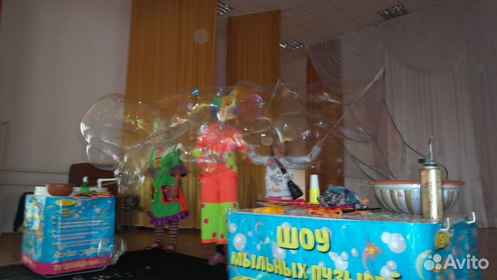 Шоу мыльных пузырей и детские аниматоры