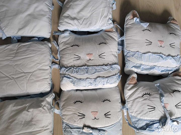 Бортики подушки в детскую кроватку