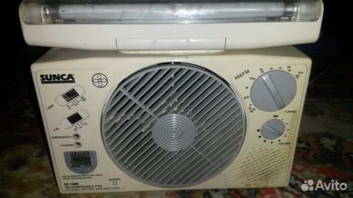 Вентилятор-радио-лампа (3 в одном) sunka SF-198B