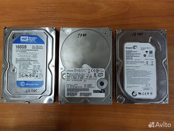 Жесткий диск для компьютера SATA 160 Gb