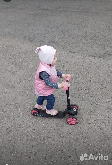 Самокат трехколесный складной